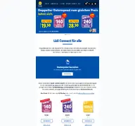 Kleine Seitenvorschau von lidl-connect.at