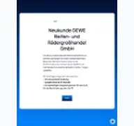 Kleine Seitenvorschau von kundenanlage-gewe.de