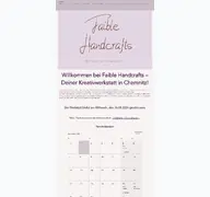 Kleine Seitenvorschau von faible-handcrafts.de