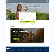 Kleine Seitenvorschau von kundenportal.ewr.de