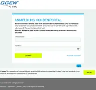 Kleine Seitenvorschau von kundenportal.ggew-net.de