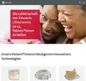 Kleine Seitenvorschau von edwards.com