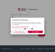 Kleine Seitenvorschau von kundenportal.sachsenenergie.de
