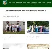 Kleine Seitenvorschau von schuetzenverein-dinklage.de