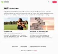 Kleine Seitenvorschau von booking.hszg.de