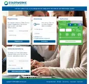 Kleine Seitenvorschau von kundenportal.swneustadt.de