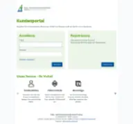 Kleine Seitenvorschau von kundenportal.tazv-luckau.de