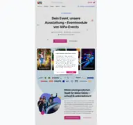 Kleine Seitenvorschau von vipa-events.de