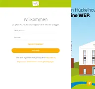 Kleine Seitenvorschau von kundenportal.wep-h.de