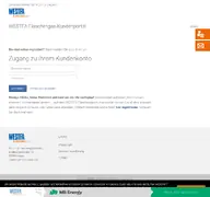 Kleine Seitenvorschau von kundenportal.westfa-flaschengas.de