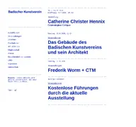 Kleine Seitenvorschau von badischer-kunstverein.de