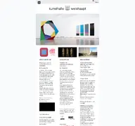 Kleine Seitenvorschau von kunsthalle-weishaupt.de