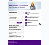 Kleine Seitenvorschau von service.sim24.de