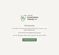 Kleine Seitenvorschau von kunstverein-coburg.de