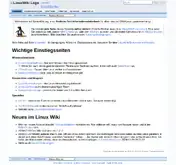 Kleine Seitenvorschau von linuxwiki.de