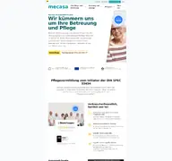 Kleine Seitenvorschau von mecasa.de