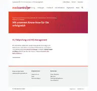 Kleine Seitenvorschau von medcontroller.de