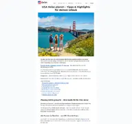 Kleine Seitenvorschau von usatipps.de