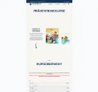 Kleine Seitenvorschau von kursanmeldung.solewelt.de