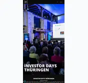 Kleine Seitenvorschau von investordays-thueringen.de