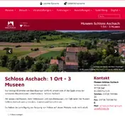 Kleine Seitenvorschau von museen-schloss-aschach.de