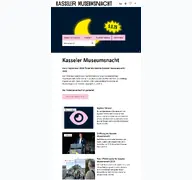 Kleine Seitenvorschau von museumsnacht.kassel.de