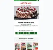 Kleine Seitenvorschau von musikfest-ibach.de