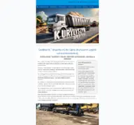 Kleine Seitenvorschau von kurylyszyn-spedition.de