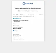 Kleine Seitenvorschau von systix.de