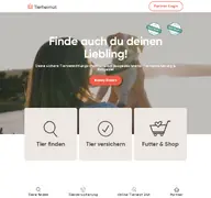 Kleine Seitenvorschau von tierheimat.de