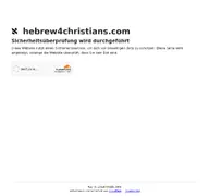Kleine Seitenvorschau von hebrew4christians.com