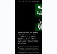Kleine Seitenvorschau von subwoodfestival.de