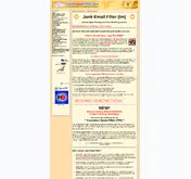 Kleine Seitenvorschau von junkemailfilter.com