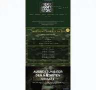 Kleine Seitenvorschau von trendyarmystore.de