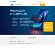 Kleine Seitenvorschau von mycasinocard.siemens.de