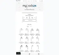 Kleine Seitenvorschau von mypods24.de
