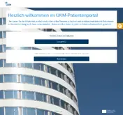 Kleine Seitenvorschau von patientenportal.ukmuenster.de