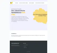 Kleine Seitenvorschau von zahnnotfall-pfalz.de