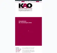 Kleine Seitenvorschau von initiative-kao.de
