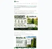 Kleine Seitenvorschau von metaller.de