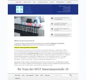 Kleine Seitenvorschau von mvz-immermannstrasse.de