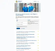 Kleine Seitenvorschau von jobs.klinikum-itzehoe.de