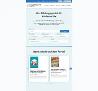 Kleine Seitenvorschau von kinderrechte-portal.de