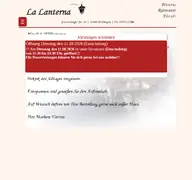 Kleine Seitenvorschau von lalanterna-wolfhagen.de