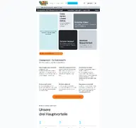 Kleine Seitenvorschau von lamacards.de