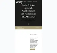 Kleine Seitenvorschau von restaurant-brothers.de