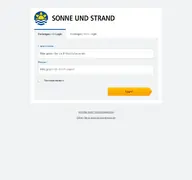 Kleine Seitenvorschau von login.sonneundstrand.de