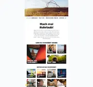 Kleine Seitenvorschau von ruhr-tourismus.de