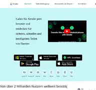 Kleine Seitenvorschau von xender.com