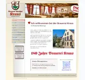 Kleine Seitenvorschau von brauerei-kraus.de